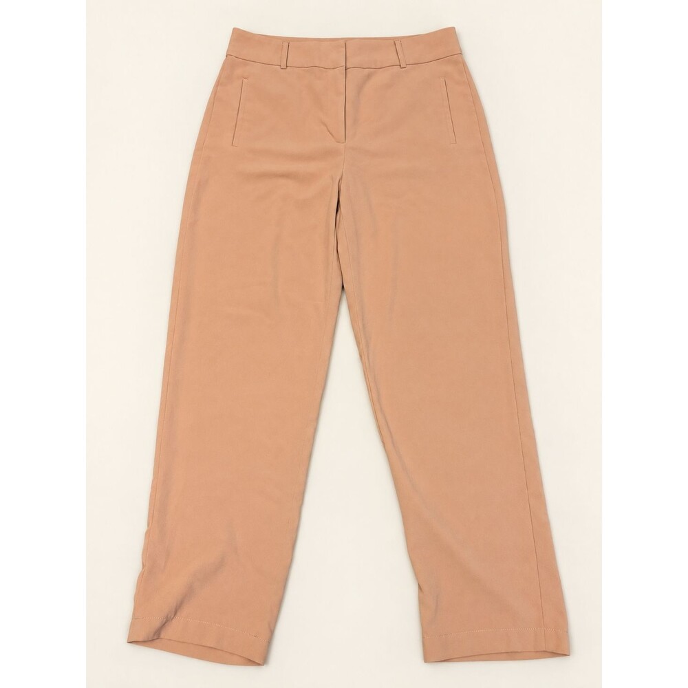 Shinestar Dress Pants Womens Large Blush Pink Flat Front Straight Leg Work Slack
